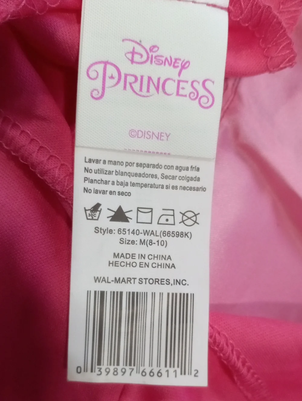 Disney Sleeping Beauty Pink and Gold Princess Dress Costume - Picture 11 of 16
